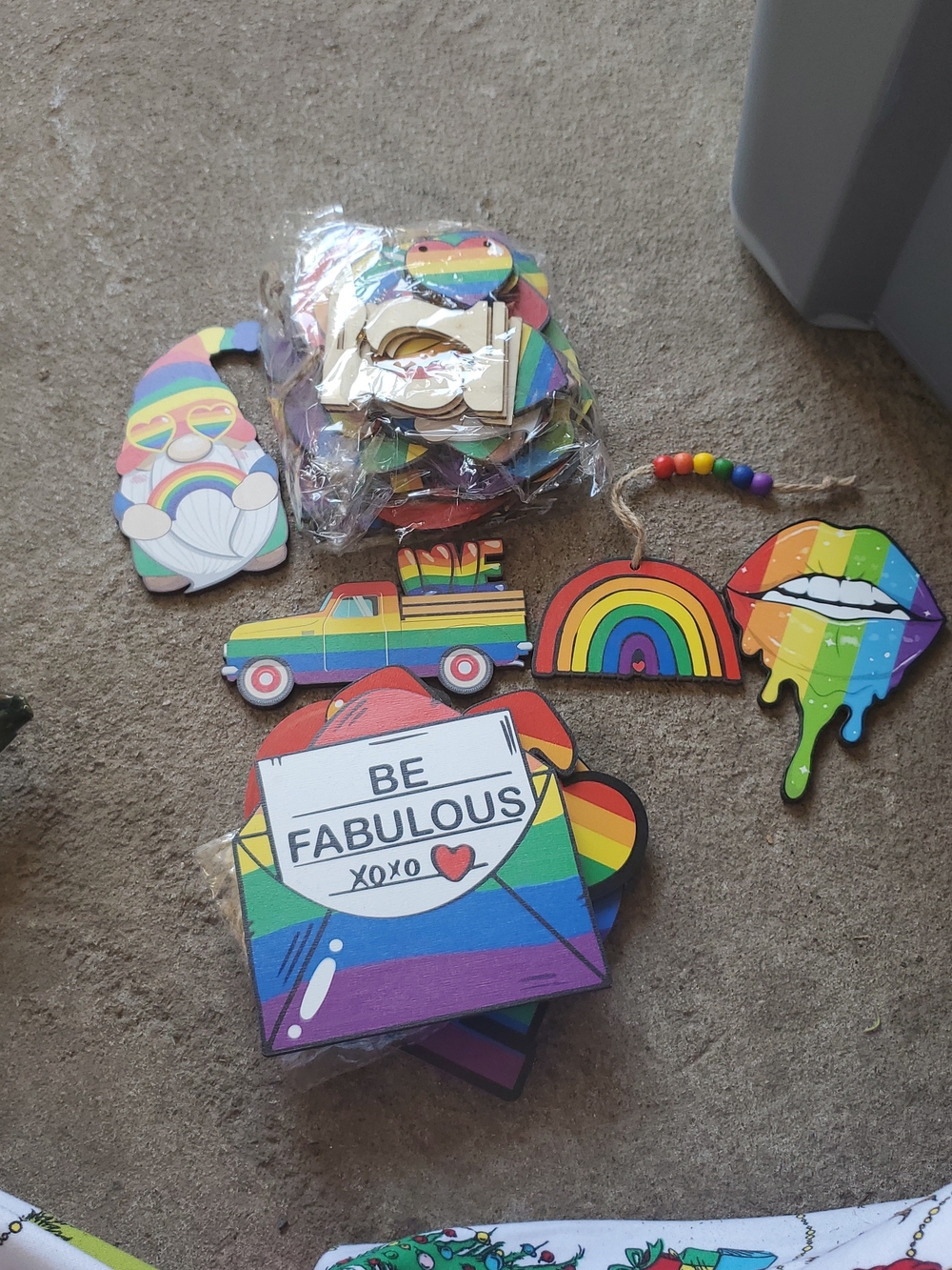 Wooden Rainbow Pieces
